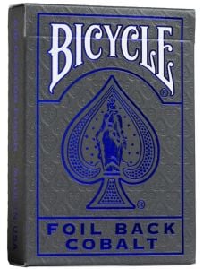 Карти за игра Bicycle Metalluxe Blue Foil Back