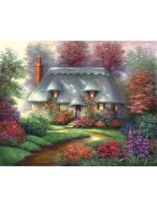 Комплект за лесно рисуване с акрилни бои върху платно Royal & Langnickel - Къща