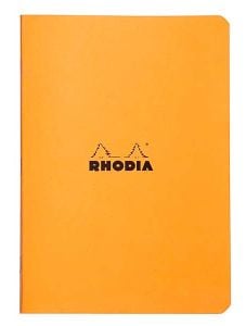 Оранжево тефтерче Rhodia Classic с 24 листа на малки квадратчета