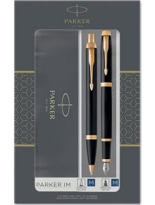 Комплект Parker - Химикалка и писалка Royal IM Black Lacquer GR