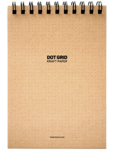 Скицник Drasca Dot Grid Kraft Paper, А5, 60 листа