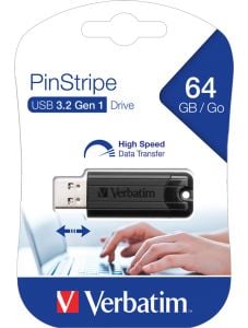 USB флаш памет Verbatim PinStripe 3.2, 64 GB
