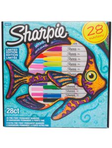 Комплект перманентни маркери Sharpie Fish, 28 бр.