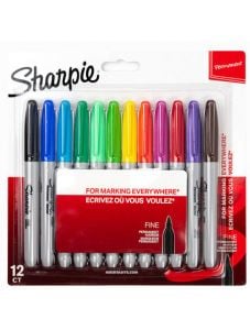 Комплект перманентни маркери Sharpie, 12 цвята
