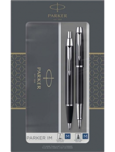 Комплект Parker - Химикалка и писалка Royal IM Black CT