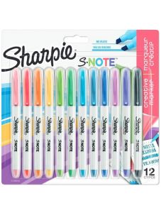Комплект маркери Sharpie S-Note, 12 цвята