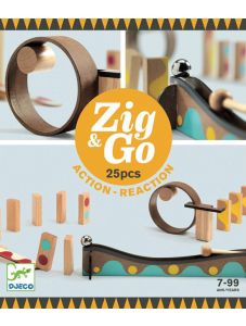 Конструктор Djeco - Zig & Go, 25 части