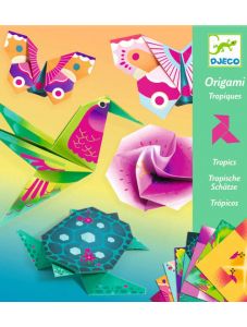 Творчески комплект Djeco Оригами: Tropics