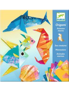 Творчески комплект Djeco Оригами: Морски създания