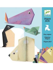 Комплект за оригами Djeco: Полярни животни