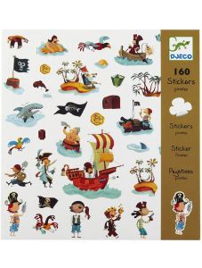 Стикери Djeco - Пирати, 160 бр.