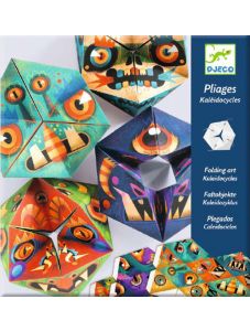 Творчески комплект за киригами Djeco - Чудовища