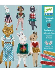 Творчески комплект Djeco: Kартини за бродиране - Kitty cats