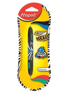 Многоцветна химикалка Maped Twin Tip, 4 цвята