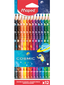 Цветни моливи Maped Color'Peps Cosmic, 12 цвята