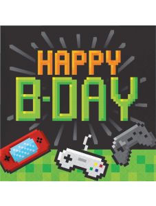 Салфетки Creative Party - Gaming Happy B-day, 16 бр.