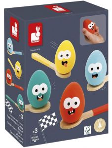 Детска игра Janod - Състезание с яйца и лъжици