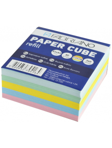 Цветно хартиено кубче Fabriano, 83 x 83 мм, 360 бр.