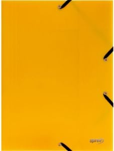 Папка Spree с ластик A4, жълта