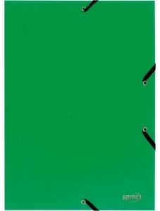 Папка Spree с ластик A4, зелена