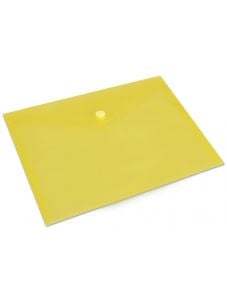Прозрачна папка Spree А5 с копче, жълта