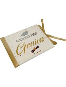 Луксозна поздравителна картичка за дипломиране - Certified Genius
