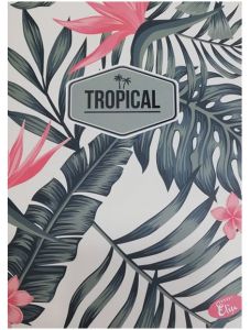 Тетрадка Elisa Tropical А4, 60 листа - широки редове