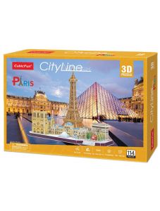3D пъзел Cubic Fun Cityline - Париж, 114 части