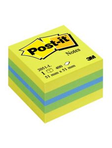 Самозалепващо кубче Post-it, Lemon