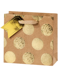Подаръчна торбичка BSB - Golden Dots, размер S