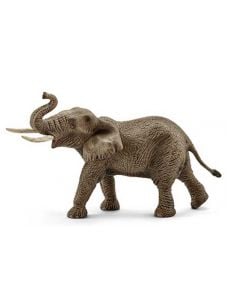 Фигурка Schleich: Африкански слон, мъжки с вдигнат хобот