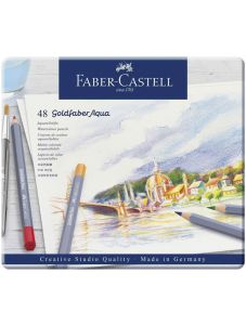 Комплект цветни акварелни моливи Faber-Castell Goldfaber, 48 цвята