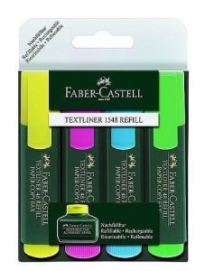 Комплект текстмаркери Faber-Castell, 4 Цвята