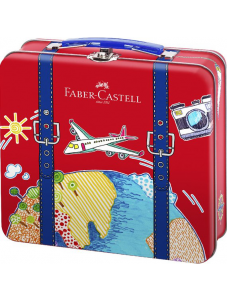 Комплект цветни флумастери Faber-Castell, 40 цвята, куфар