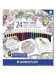 Комплект цветни моливи Staedtler Johanna Basford Noris Colour, 24 цвята