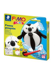 Комплект полимерна глина Staedtler Fimo Kids, Пингвин