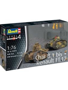 Сглобяем модел - Танк Char B.1 и Танк Renault FT.17