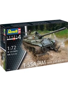 Сглобяем модел - Руски танк T-55A/AM with KMT-6/ EMT-5
