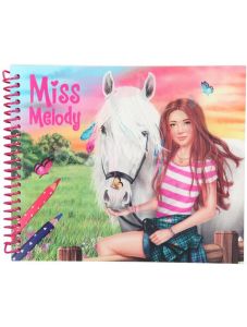 Книжка за оцветяване със стикери - Miss Melody