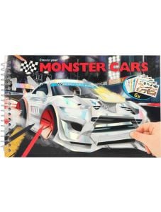 Джобна книжка за оцветяване Monster Cars