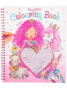 Книжка за оцветяване принцеса Mimi с пайети