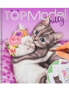 Книжка за оцветяване с котета Top Model Kitty