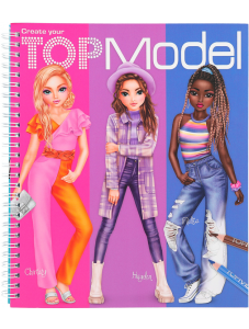 Книжка за оцветяване Top Model - Създай топмодел