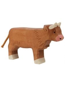 Дървена фигурка Holztiger - Стоящо говедо