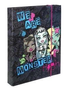 Папка Monster High c ластик, тип кутия