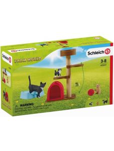 Комплект Schleich: Игра с котета