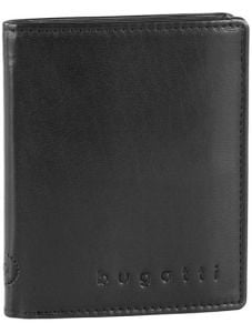 Кожен калъф за кредитни карти Bugatti Primo RFID, черен