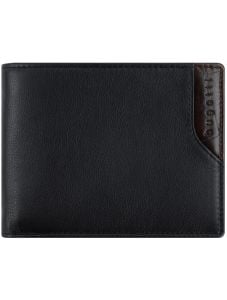 Мъжки портфейл Bugatti Corso DeLuxe Wallet With Flap, черен