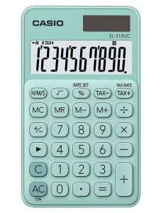 Джобен калкулатор Casio SL-310UC, Mint green