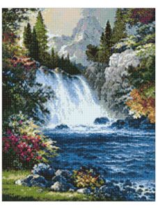 Картина с диамантена мозайка - Водопад